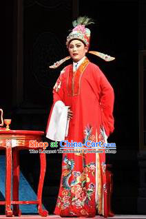 The Number One Scholar Is Not Love Chinese Yue Opera Young Male Wedding Clothing and Headwear Shaoxing Opera Xiaosheng Apparels Garment Costumes