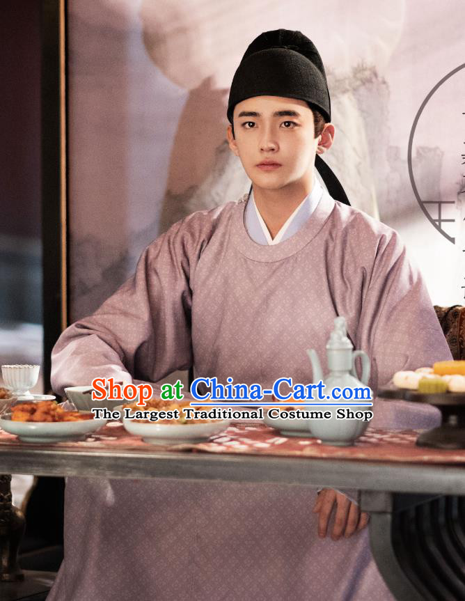Chinese Song Dynasty Young Male Historical Costumes and Headwear Drama Serenade of Peaceful Joy Ancient Prince Li Wei Garment