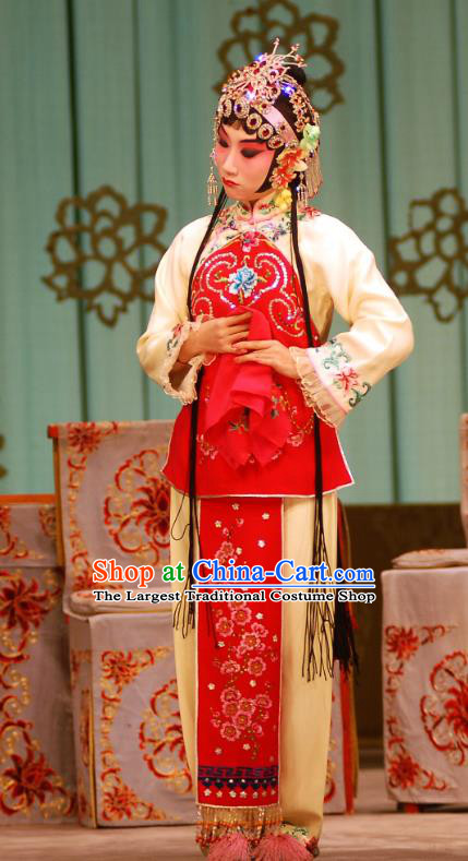 Chinese Beijing Opera Diva Xu Cuilian Apparels Costumes and Headdress Love in the Wardrobe Traditional Peking Opera Young Lady Dress Hua Tan Garment