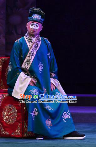Love of Jade Hairpin Chinese Peking Opera Chou Role Garment Xiaosheng Costumes and Headwear Beijing Opera Clown Apparels Clothing