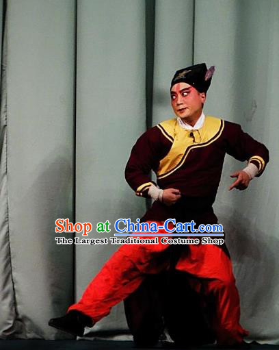 San Jie Lie Chinese Ping Opera Wusheng Garment Costumes and Headwear Pingju Opera Young Male Apparels Clothing