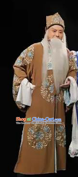 Selling Miaolang Chinese Ping Opera Laosheng Landlord Garment Costumes and Headwear Pingju Opera Elderly Male Apparels Clothing