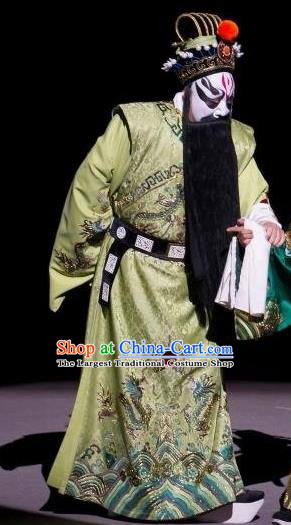 The Purple Robe Story Chinese Peking Opera Official Garment Costumes and Headwear Beijing Opera Laosheng Apparels Elderly Male Clothing
