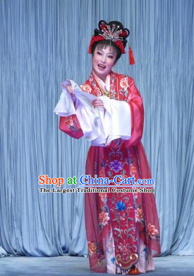 Chinese Ping Opera Actress Zhang Saizhu Apparels Costumes and Headpieces Tell on Sargam Traditional Pingju Opera Hua Tan Dress Garment