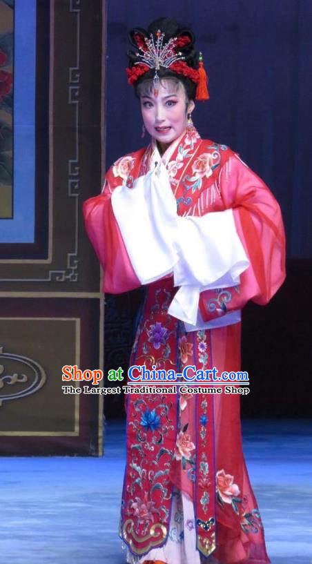 Chinese Ping Opera Actress Zhang Saizhu Apparels Costumes and Headpieces Tell on Sargam Traditional Pingju Opera Hua Tan Dress Garment