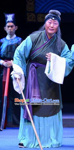Chinese Ping Opera Pantaloon Apparels Costumes and Headpieces Da Song Zhong Yi Zhuan Traditional Pingju Opera Laodan Dress Garment