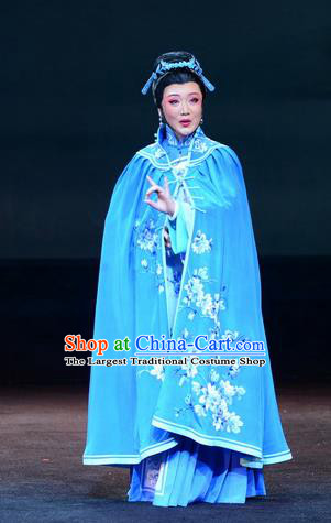 Chinese Beijing Opera Young Mistress Apparels Imperial Envoy Costumes and Headpieces Traditional Peking Opera Diva Zheng Shuqing Dress Garment
