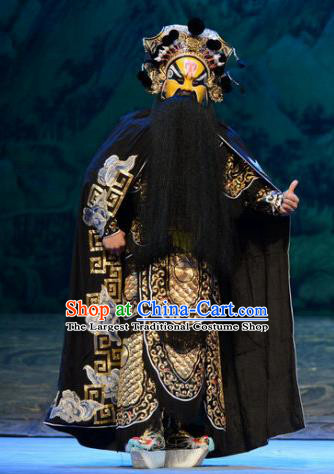 Zhao Tuo Chinese Peking Opera Elderly Male Garment Costumes and Headwear Beijing Opera General Armor Apparels Clothing
