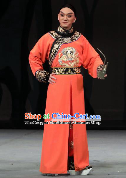 Inspector And Prince Chinese Peking Opera Infante Garment Costumes and Headwear Beijing Opera Xiaosheng Apparels Prince Kang Clothing