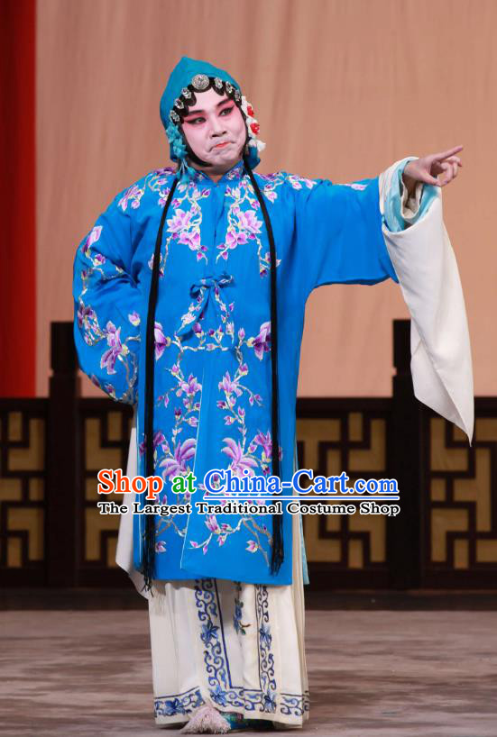 Chinese Beijing Opera Woman Apparels Chun Gui Meng Costumes and Headpieces Traditional Peking Opera Young Mistress Dress Garment