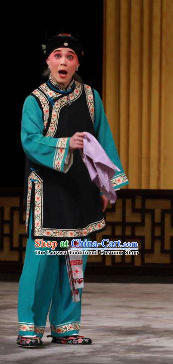Chinese Beijing Opera Woman Matchmaker Apparels Huo Xiaoyu Costumes and Headpieces Traditional Peking Opera Elderly Female Dress Garment