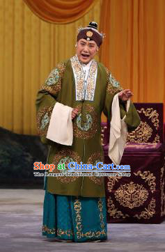 Chinese Beijing Opera Yue Mu Ci Zi Pantaloon Apparels Costumes and Headpieces Traditional Peking Opera Dame Dress Elderly Woman Garment