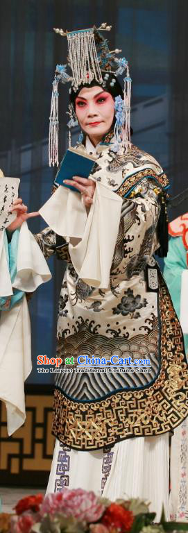 Chinese Beijing Opera Empress Apparels Wu Zetian Costumes and Headpieces Traditional Peking Opera Queen Dress Garment