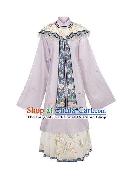 Chinese Ancient Noble Infanta Garment Embroidered Hanfu Dress Traditional Ming Dynasty Royal Princess Historical Costumes Complete Set