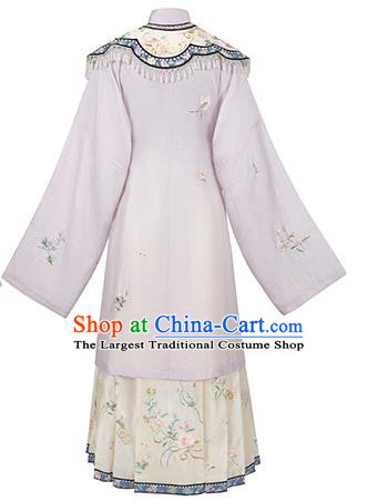 Chinese Ancient Noble Infanta Garment Embroidered Hanfu Dress Traditional Ming Dynasty Royal Princess Historical Costumes Complete Set