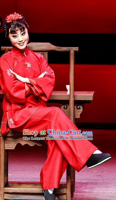 Chinese Beijing Opera Young Lady Apparels The Grand Mansion Gate Costumes and Headdress Traditional Peking Opera Diva Dress Wedding Garment