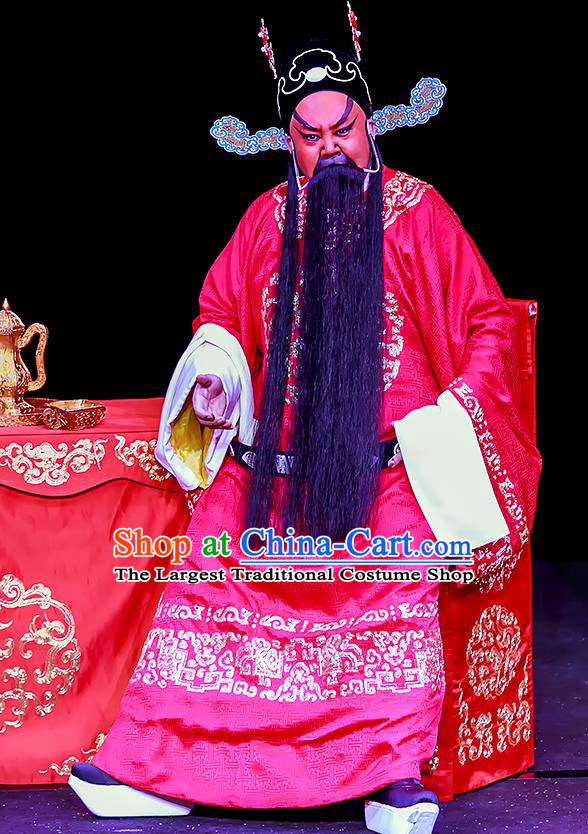 Chun Ri Yan Chinese Peking Opera Bridegroom Fan Sheng Garment Costumes and Headwear Beijing Opera Official Apparels General Clothing
