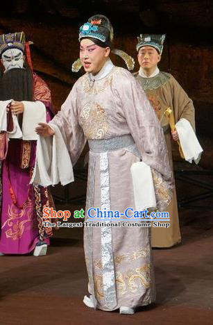 Wu Qi Chinese Peking Opera Xiaosheng Apparels Costumes and Headpieces Beijing Opera Young Male Garment Scholar Gong Shu Clothing