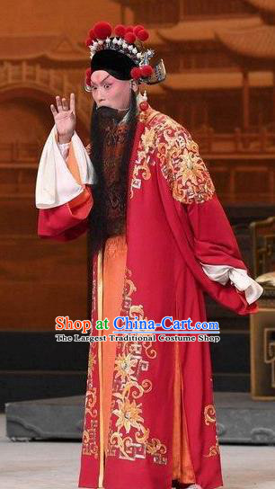 Xiang Lian Case Chinese Peking Opera Prince Chen Shimei Apparels Costumes and Headpieces Beijing Opera Scholar Garment Clothing