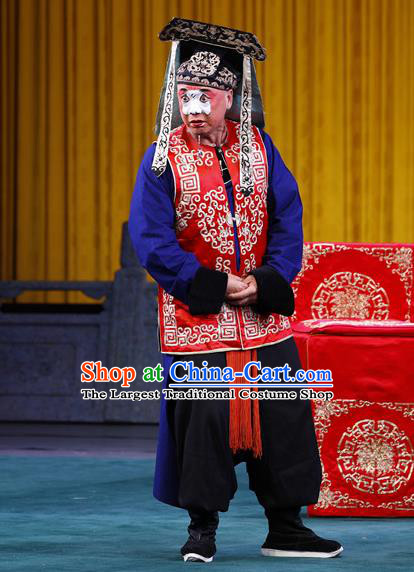 Zeng Ti Pao Chinese Peking Opera Chou Apparels Costumes and Headpieces Beijing Opera Figurant Garment Soldier Clothing