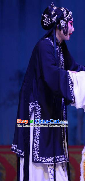 Chinese Ping Opera Tsing Yi Apparels Costumes and Headpieces Li Sanniang Traditional Pingju Opera Diva Dress Garment