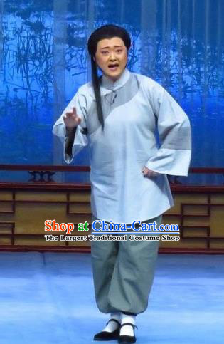 Chinese Ping Opera Republican Period Elderly Woman Apparels Costumes and Headpieces Zhao Yunniang Traditional Pingju Opera Elderly Female Dress Pantaloon Garment