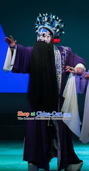Chinese Peking Opera Martial Male Apparels Costumes and Headpieces Beijing Opera Wusheng Garment Swordsman Clothing