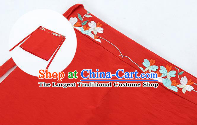 Chinese Traditional Song Dynasty Young Female Historical Costumes Ancient Imperial Concubine Embroidered Garment Hanfu Dress for Women