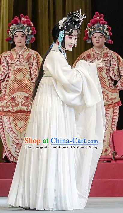 Chinese Sichuan Opera Diva Liu Yuzhi Costumes and Hair Accessories Traditional Peking Opera Hua Tan Dress Young Beauty Apparels