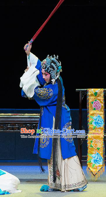 Chinese Sichuan Opera Nobility Lady Garment Servant Girl Yan Yan Costumes and Hair Accessories Traditional Peking Opera Hua Tan Dress Rich Female Jia Yingying Apparels