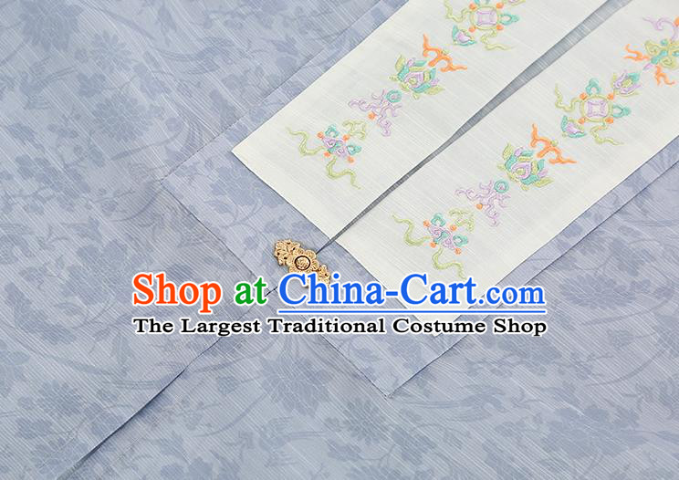 Chinese Ancient Civilian Woman Garment Hanfu Dress Traditional Ming Dynasty Village Girl Historical Costumes Complete Set