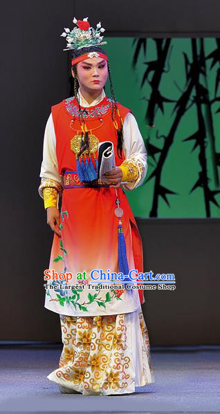 Xue Baochai Chinese Sichuan Opera Xiaosheng Apparels Costumes and Headpieces Peking Opera Young Male Garment Childe Jia Baoyu Clothing