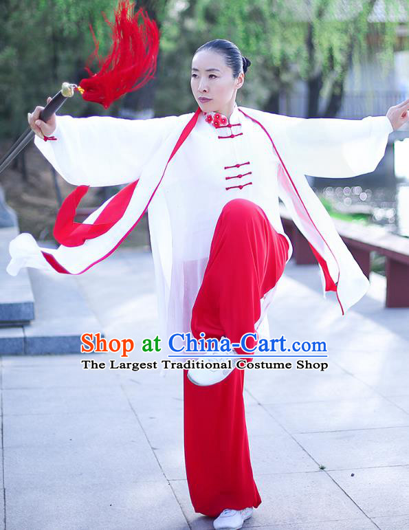 Professional Chinese Traditional Tai Chi Competition Costume Tai Ji Training Outfits Clothing Top Grade Martial Arts Uniform for Women