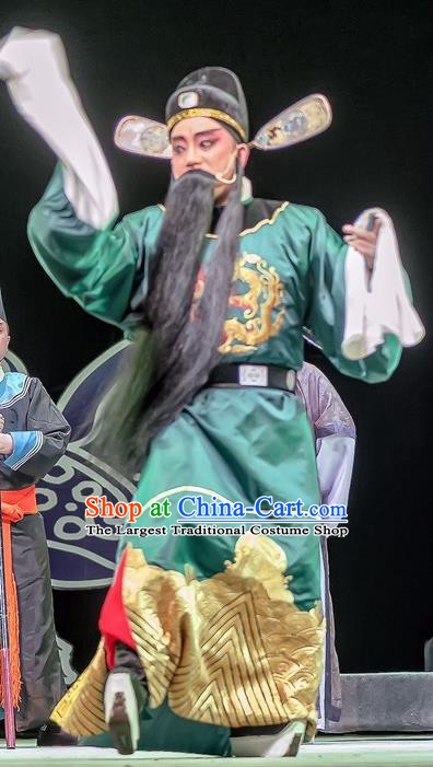 Bao En Ji Chinese Sichuan Opera Magistrate Wen Datong Apparels Costumes and Headpieces Peking Opera Elderly Male Garment Official Clothing