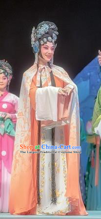 Chinese Sichuan Opera Hua Tan Garment Costumes and Hair Accessories Bao En Ji Traditional Peking Opera Actress Dress Diva Dou Suyi Apparels