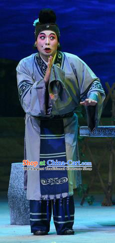 Chinese Beijing Opera Female Matchmaker Apparels Costumes and Headpieces Traditional Peking Opera Elderly Woman Dress Garment