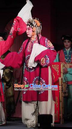 Chinese Sichuan Opera Rich Consort Garment Costumes and Hair Accessories Yu He Qiao Traditional Peking Opera Dame Dress Young Female Apparels