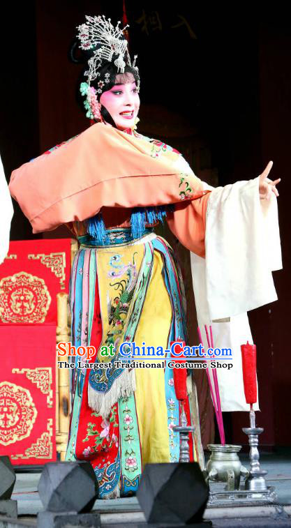 Chinese Sichuan Opera Consort Yang Garment Costumes and Hair Accessories The Palace of Eternal Youth Love Traditional Peking Opera Hua Tan Dress Actress Apparels