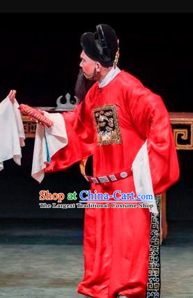 Qin Xianglian Chinese Sichuan Opera Minister Apparels Costumes and Headpieces Peking Opera Official Chen Shimei Garment Clothing