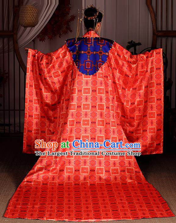 Chinese Traditional Ancient Drama Apparels Song Dynasty Court Empress Hanfu Dress Queen Historical Costumes Complete Set