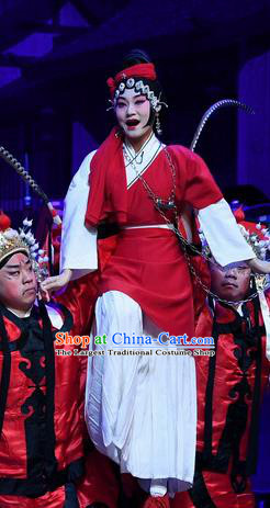 Chinese Beijing Opera Diva Zhu Lianxiu Apparels Costumes and Headpieces Traditional Peking Opera Young Female Dress Actress Garment