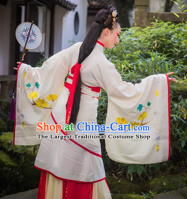 Chinese Han Dynasty Court Princess Apparels Traditional Noble Lady Hanfu Dress Ancient Curving Front Robe Historical Costumes for Women
