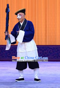 Sister Thirteen Chinese Peking Opera Chou Garment Costumes and Headwear Beijing Opera Clown Apparels Clothing