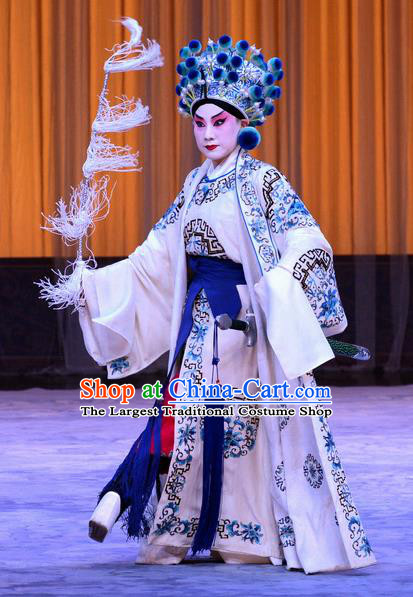 Da Ying Jie Lie Chinese Peking Opera Martial Man Garment Costumes and Headwear Beijing Opera Takefu Kuang Zhong Apparels Young Male Clothing