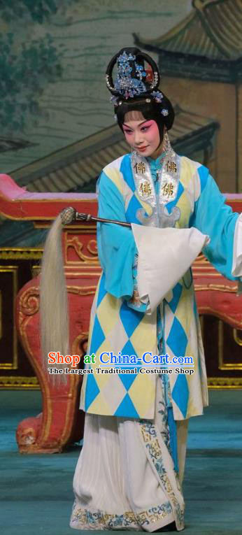 Chinese Beijing Opera Taoist Nun Yang Yuhuan Apparels Costumes and Headpieces Tai Zhen Wai Zhuan Traditional Peking Opera Diva Dress Garment
