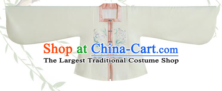 Chinese Traditional Apparels Historical Costumes Ancient Ming Dynasty Noble Lady Embroidered Hanfu Dress for Woman