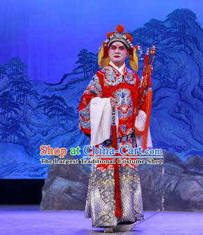 Tun Wu Hen Chinese Peking Opera Militarist Garment Costumes and Headwear Beijing Opera Official Apparels General Lu Xun Clothing