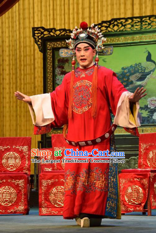 Da Jin Zhi Chinese Shanxi Opera Noble Childe Guo ai Apparels Costumes and Headpieces Traditional Jin Opera Young Male Garment Prince Clothing