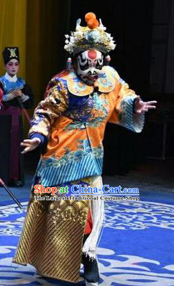 Wo Hu Ling Chinese Shanxi Opera Steward Tang Dan Apparels Costumes and Headpieces Traditional Jin Opera Martial Male Garment Takefu Clothing