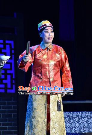 Lian Li Yu Chenglong Chinese Shanxi Opera Emperor Informal Apparels Costumes and Headpieces Traditional Jin Opera Xiaosheng Garment Monarch Kangxi Clothing